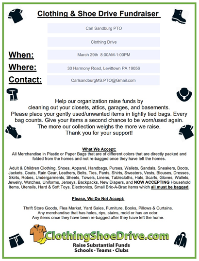 Clothing Fundraiser 