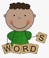 boy building words clipart 