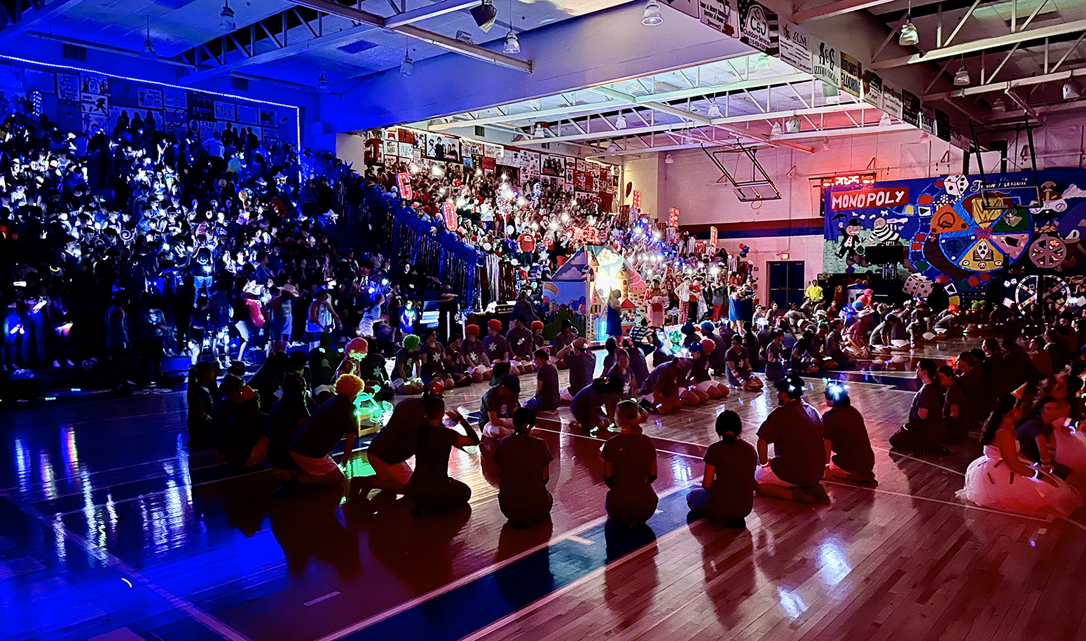  Gym Night floor and stands